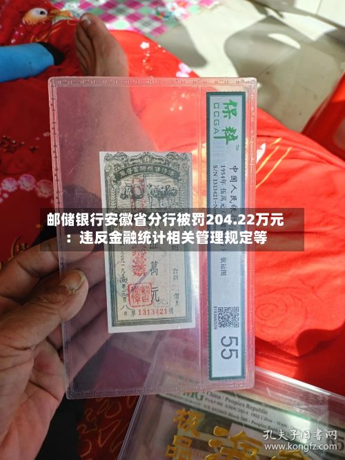 邮储银行安徽省分行被罚204.22万元：违反金融统计相关管理规定等-第2张图片