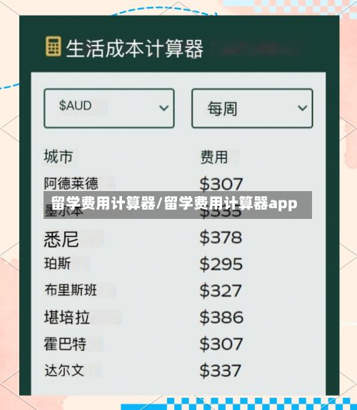 留学费用计算器/留学费用计算器app-第2张图片