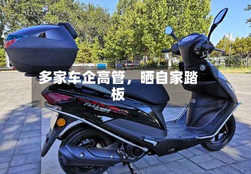多家车企高管，晒自家踏板-第3张图片