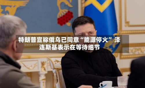 特朗普宣称俄乌已同意“能源停火” 泽连斯基表示在等待细节-第2张图片