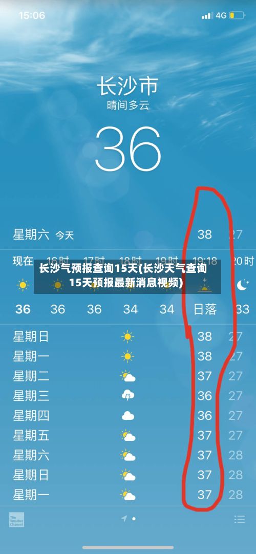 长沙气预报查询15天(长沙天气查询15天预报最新消息视频)-第2张图片