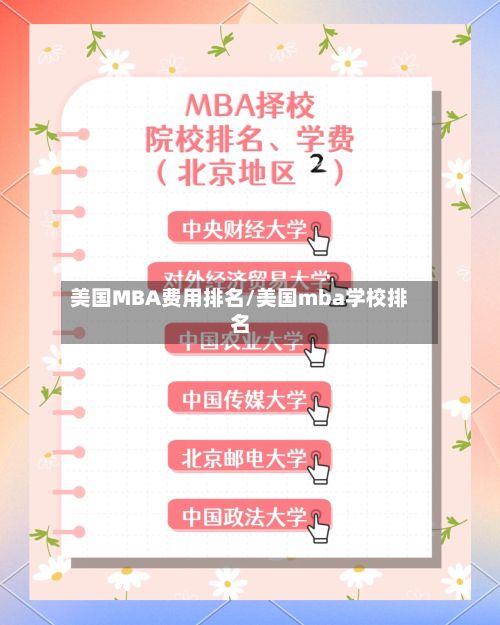 美国MBA费用排名/美国mba学校排名-第3张图片