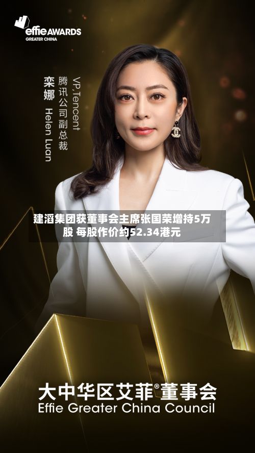 建滔集团获董事会主席张国荣增持5万股 每股作价约52.34港元-第1张图片
