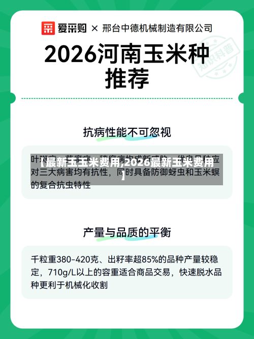 【最新玉玉米费用,2026最新玉米费用】