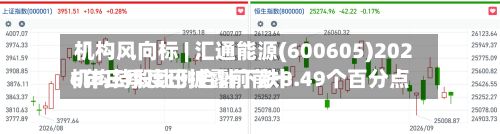 机构风向标 | 汇通能源(600605)2026年三季度已披露前前十机构持股比例合计下跌8.49个百分点-第1张图片