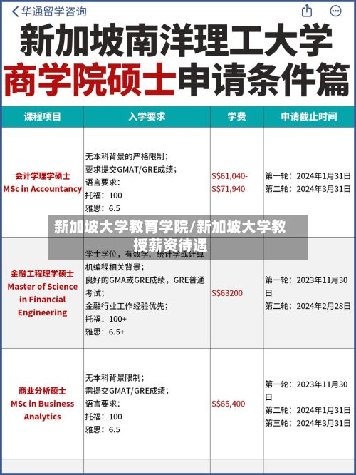 新加坡大学教育学院/新加坡大学教授薪资待遇-第2张图片