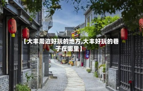 【大丰周边好玩的地方,大丰好玩的巷子在哪里】