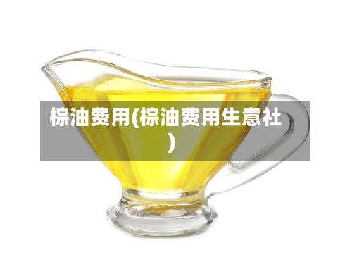 棕油费用(棕油费用生意社)-第3张图片