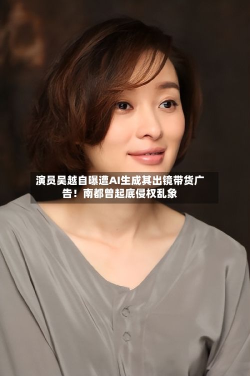 演员吴越自曝遭AI生成其出镜带货广告！南都曾起底侵权乱象-第2张图片