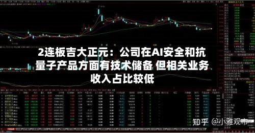 2连板吉大正元：公司在AI安全和抗量子产品方面有技术储备 但相关业务收入占比较低-第2张图片