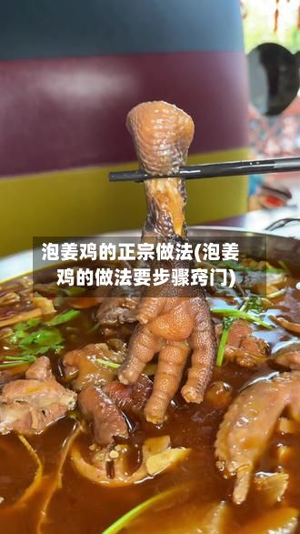 泡姜鸡的正宗做法(泡姜鸡的做法要步骤窍门)-第2张图片