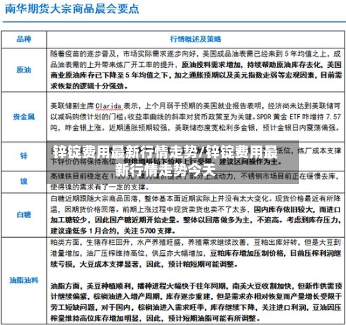 锌锭费用最新行情走势/锌锭费用最新行情走势今天-第2张图片