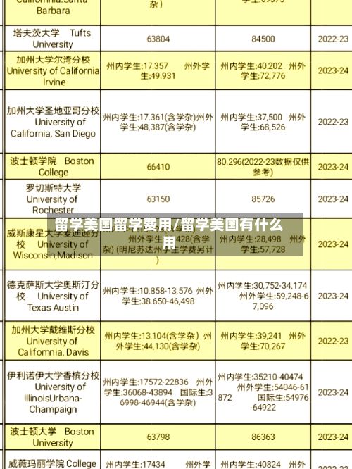 留学美国留学费用/留学美国有什么用-第2张图片