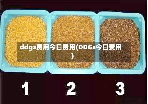ddgs费用今日费用(DDGs今日费用)