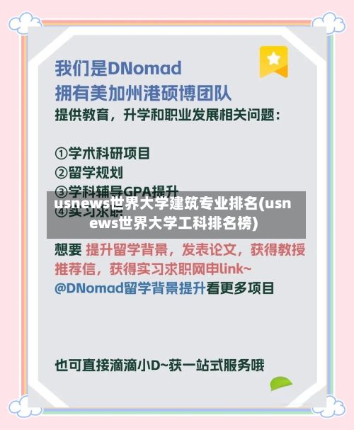 usnews世界大学建筑专业排名(usnews世界大学工科排名榜)-第2张图片