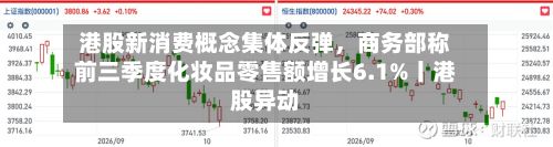 港股新消费概念集体反弹	，商务部称前三季度化妆品零售额增长6.1%丨港股异动-第2张图片