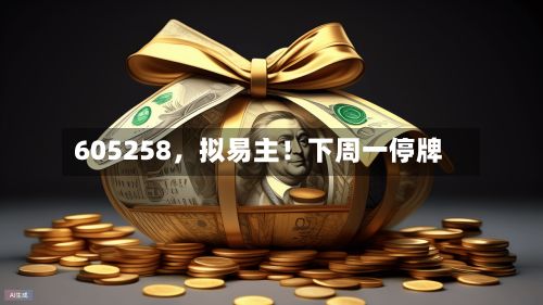 605258，拟易主！下周一停牌
