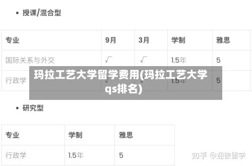 玛拉工艺大学留学费用(玛拉工艺大学qs排名)-第2张图片