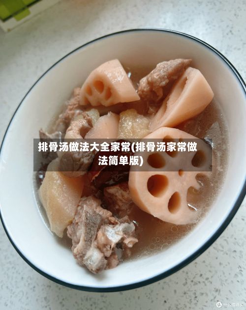 排骨汤做法大全家常(排骨汤家常做法简单版)