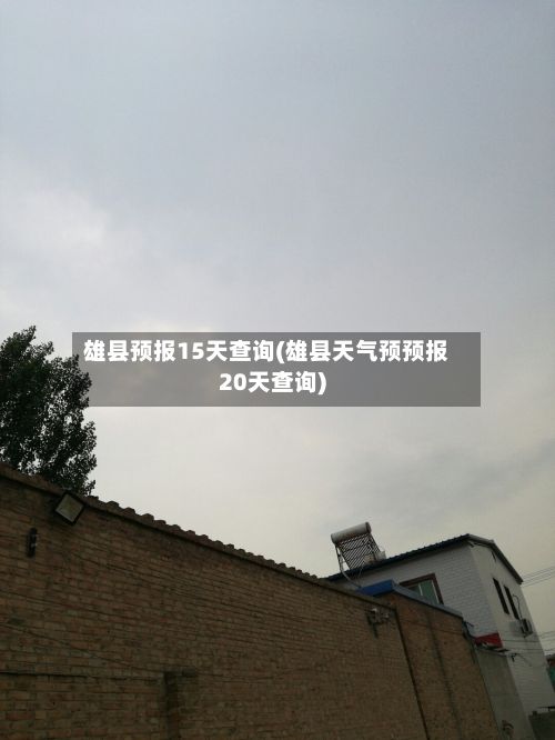 雄县预报15天查询(雄县天气预预报20天查询)