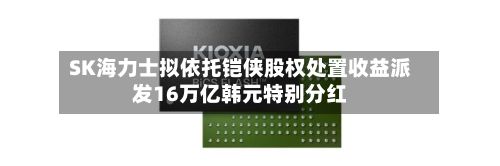 SK海力士拟依托铠侠股权处置收益派发16万亿韩元特别分红