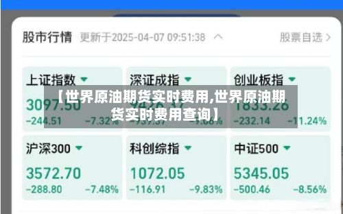 【世界原油期货实时费用,世界原油期货实时费用查询】-第3张图片