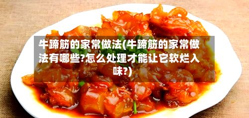 牛蹄筋的家常做法(牛蹄筋的家常做法有哪些?怎么处理才能让它软烂入味?)