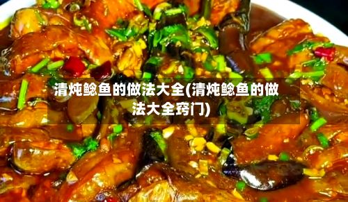 清炖鲶鱼的做法大全(清炖鲶鱼的做法大全窍门)