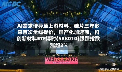 AI需求传导至上游材料	，硅片三年多来首次全线提价，国产化加速期，科创新材料ETF博时(588010)跟踪指数涨超2%-第2张图片