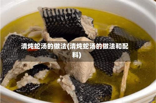 清炖蛇汤的做法(清炖蛇汤的做法和配料)-第3张图片