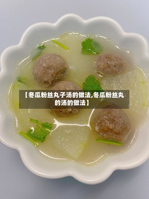 【冬瓜粉丝丸子汤的做法,冬瓜粉丝丸的汤的做法】