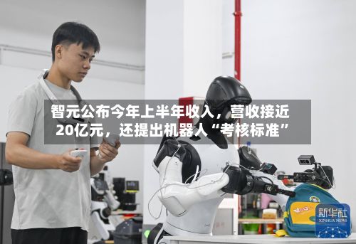 智元公布今年上半年收入，营收接近20亿元，还提出机器人“考核标准”
