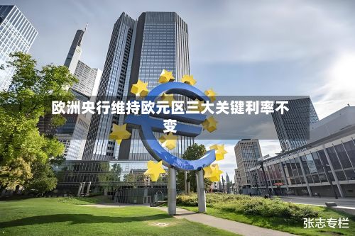 欧洲央行维持欧元区三大关键利率不变