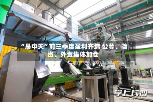 “易中天”前三季度盈利齐增 公募、险资、外资集体加仓-第2张图片