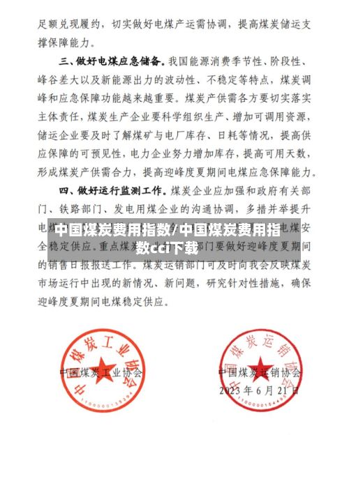 中国煤炭费用指数/中国煤炭费用指数cci下载-第2张图片
