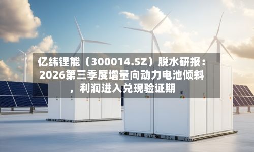 亿纬锂能（300014.SZ）脱水研报：2026第三季度增量向动力电池倾斜，利润进入兑现验证期-第3张图片